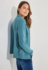 Cecil Zip Up Structured Jacket, Adriatic Blue