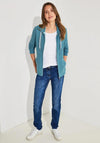 Cecil Zip Up Structured Jacket, Adriatic Blue