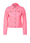 Cecil Coloured Denim Jacket, Soft Neon Pink