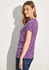 Cecil Minimal Print T Shirt, Purple