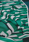 Cecil Abstract Print Scarf, Green