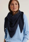 Cecil Knit Triangular Scarf, Night Sky Blue