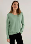 Cecil Fine Knit Sweater, Clear Sage Green