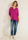 Cecil Oversized Fine Knit Sweater, Cool Pink