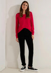 Cecil Fine Knit Sweater, Casual Red