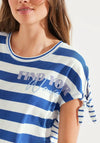 Cecil Cool Stripe Shirt, Blue Sea