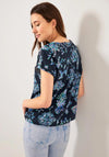 Cecil Ornament Print Top, Navy Multi