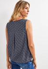 Cecil Minimal Print Blouse, Navy