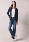 Cecil Metallic Pinstripe Blazer, Navy