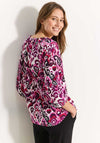 Cecil Printed Tunic Blouse, Bloomy Pink