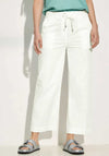 Cecil Loose Fit 7/8th Trousers, Vanilla White