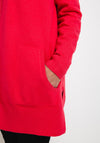 Cecil Open Long Knitted Cardigan, Cosy Coral