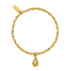 Chlobo Soul Glow Raindrop Bracelet, Gold