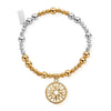 ChloBo Sun Mandala Bracelet, Gold/Silver