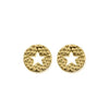 ChloBo Sparkle Star in Circle Stud Earrings, Gold