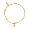 Chlobo Mini Noodle Ball Star Bracelet, Gold