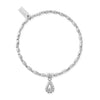 Chlobo Soul Glow Raindrop Bracelet, Silver