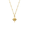 ChloBo Bobble Chain North Star Necklace, Gold