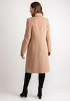 Christina Felix Flower Applique Long Coat, Camel