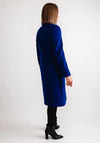 Christina Felix Flower Applique Long Coat, Royal Blue