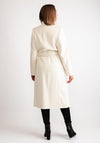 Christina Felix Belted Wool Cashmere Blend Long Coat, Winter White