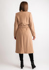 Christina Felix Belted Waist Wool Cashmere Blend Long Coat, Camel