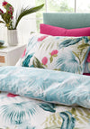 Catherine Lansfield Reversible Aruba Tropical Floral Duvet Cover Set, Green Multi