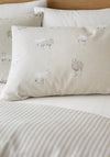 Catherine Lansfield Brushed Sheep Cosy Duvet Cover Set, Natural