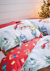 Catherine Lansfield Retro Santa Duvet Cover Set, White Multi