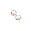 Galway Crystal Claddagh Earrings, Silver & Gold