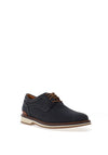 Clarks Monahan Plain Casual Laced Shoes, Navy