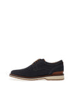 Clarks Monahan Plain Casual Laced Shoes, Navy