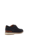 Clarks Monahan Plain Casual Laced Shoes, Navy