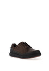 Clarks Mapstone Logtx Laced Casual Shoes, Dark Brown