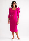 Claudia C Puff Sleeve Pencil Dress, Pink