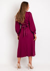 Closet London Cutout Detail A-Line Midi Dress, Wine