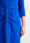 Coco Doll Jazz Belted Pencil Dress, Royal Blue