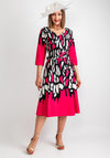 Coco Doll Kaia Print & Contrast Dress, Pink