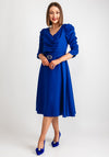 Coco Doll Veder Ruched Sleeve Dress, Royal Blue