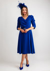 Coco Doll Veder Ruched Sleeve Dress, Royal Blue