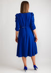 Coco Doll Veder Ruched Sleeve Dress, Royal Blue