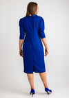 Cassandra Embellished Wrap Midi Dress, Blue