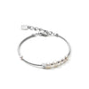 Coeur De Lion Asymmetry Freshwater Pearl Bracelet, Silver