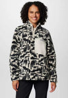 Columbia West Bend™ Sherpa Quarter Zip II, Black and White