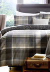 D&D Connolly Check Stag Duvet Cover Set, Charcoal