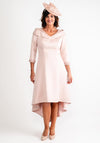Couture Club Pearl Dipped Hem Size 12 Dress, Pink
