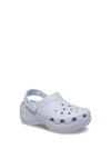 Crocs Womens Classic Platform Clogs, Sky Blue