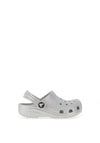 Crocs Toddler Classic Clogs, Silver Glitter