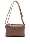 Zen Collection Triple Compartment Crossbody Bag, Taupe