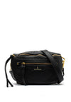 Zen Collection Pebbled Crossbody Bag, Black